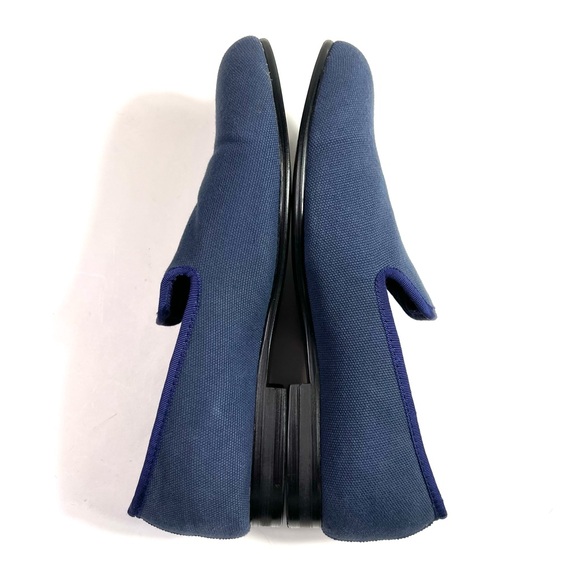 Duke & Dexter Blue Canvas Loafers Size 9 - Picture 7 of 12